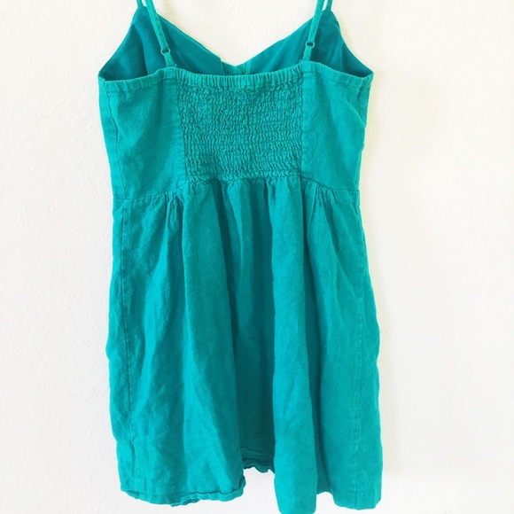 Turquoise Linen Dress 👗 from Urban Outfitters - Picture 6 of 7